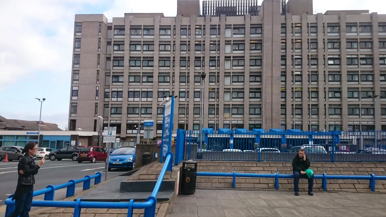 Rows of windows across the multi-storey building at Doncaster Royal Infirmary