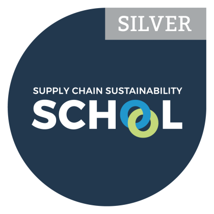 Supply Chain Sustainability School Silver membership badge